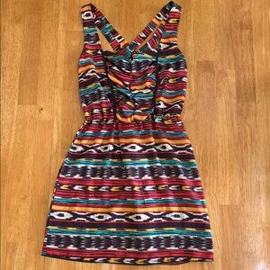 🛑Multicolor Sleeveless Dress Meshed Multi Strap Back Sundress Vacay Cruise